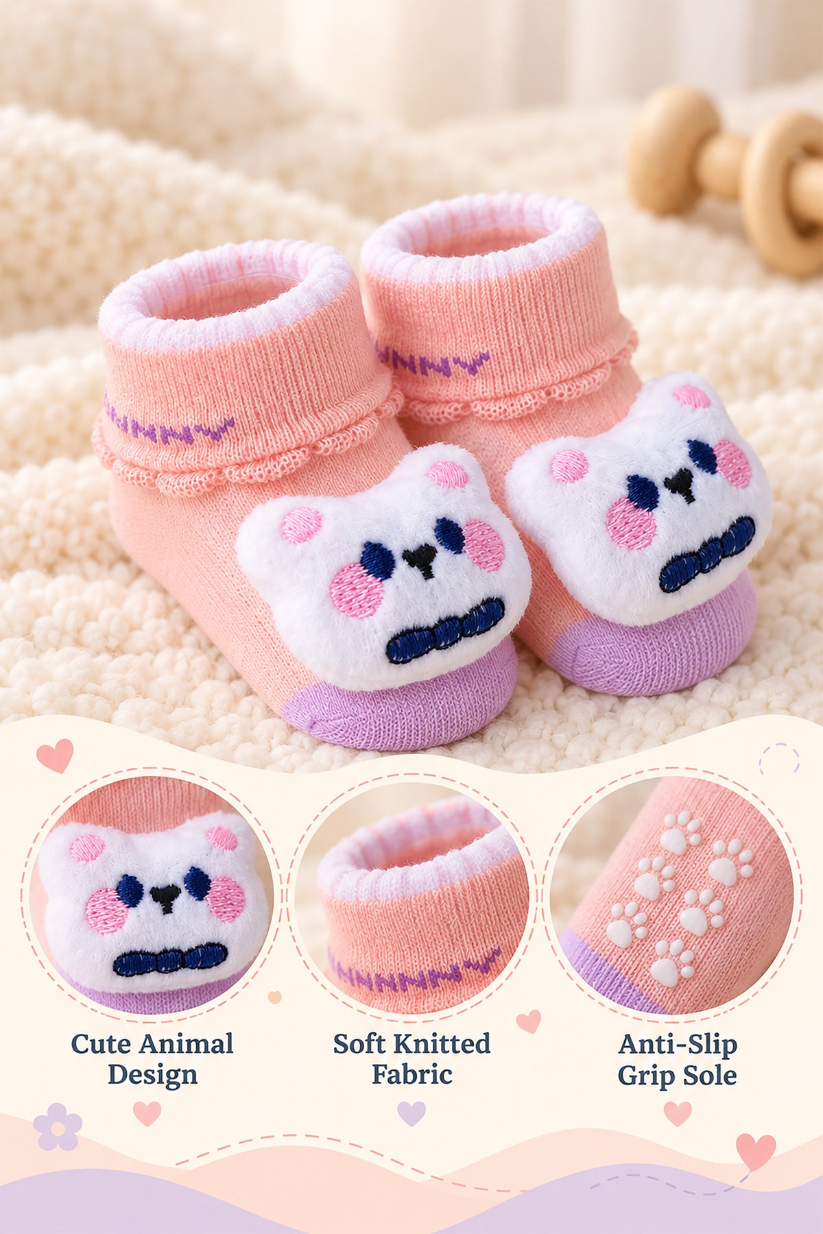 Baby Soft Knitted Socks Booties