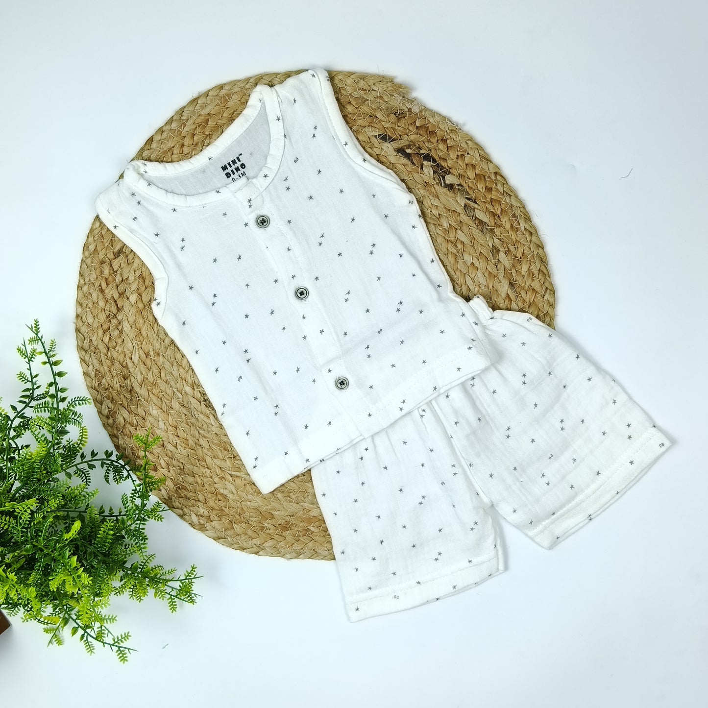 Muslin Co Ord Set (0-3 months)