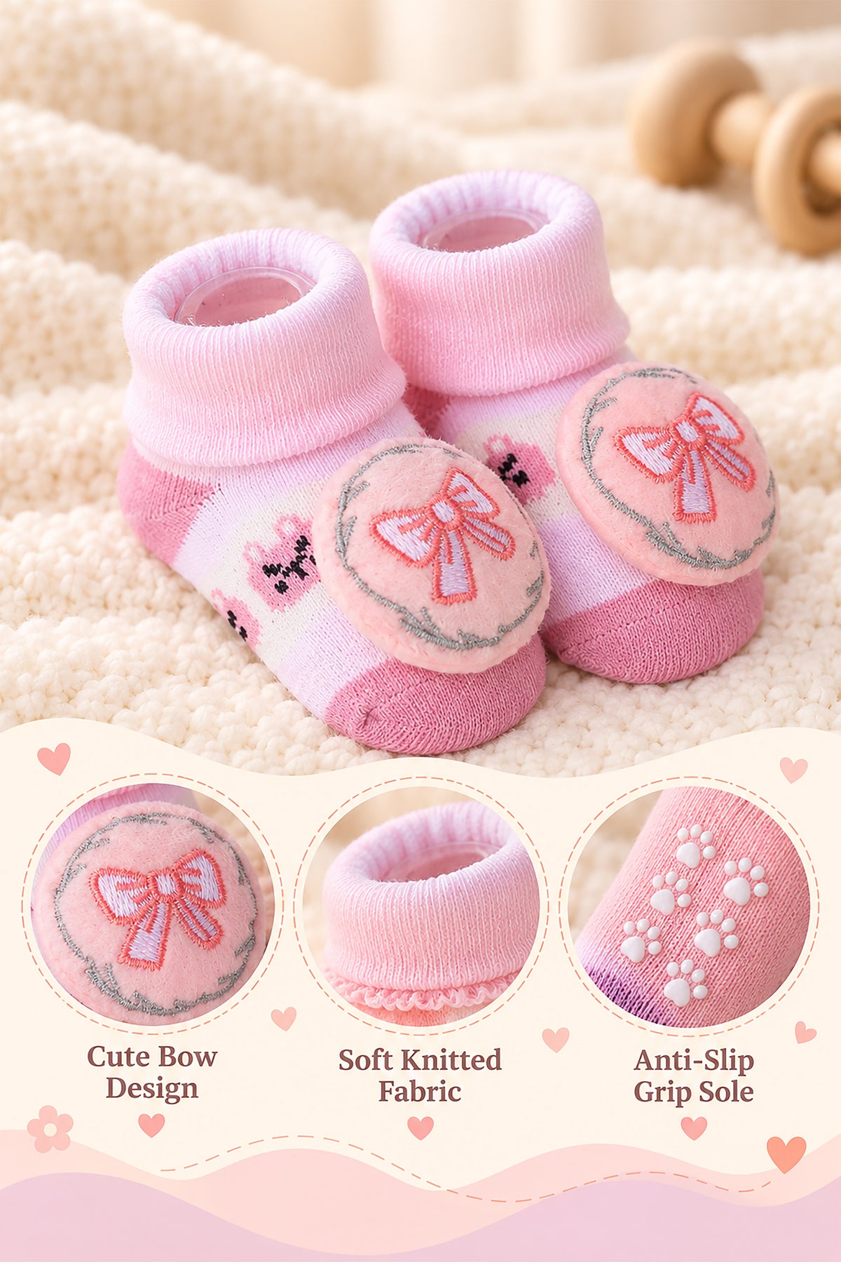 Baby Soft Knitted Socks Booties