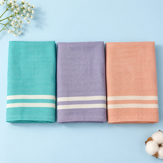 Bamboo Hand Towels Combo (Pack of 3)