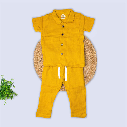 Muslin Shirt & Pant Set (6-9 months)
