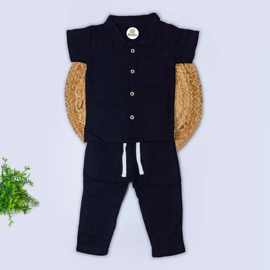 Muslin Shirt & Pant Set (6-9 months)