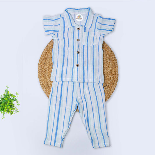 Muslin Shirt & Pant Set (6-9 months)