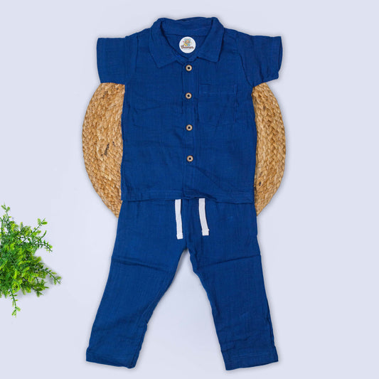 Muslin Shirt & Pant Set (6-9 months)