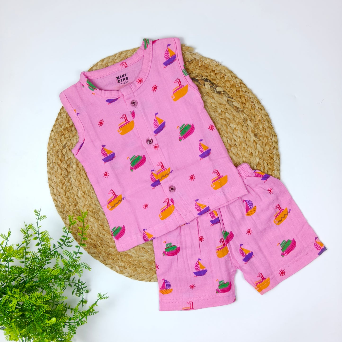 Muslin Co Ord Set (0-3 months)