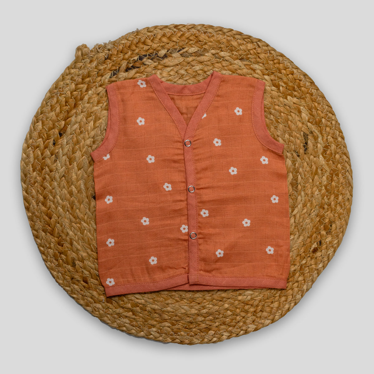 Organic Cotton Muslin Jabla (0-0 months) New Born