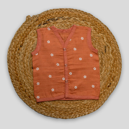 Organic Cotton Muslin Jabla (3-6 months)