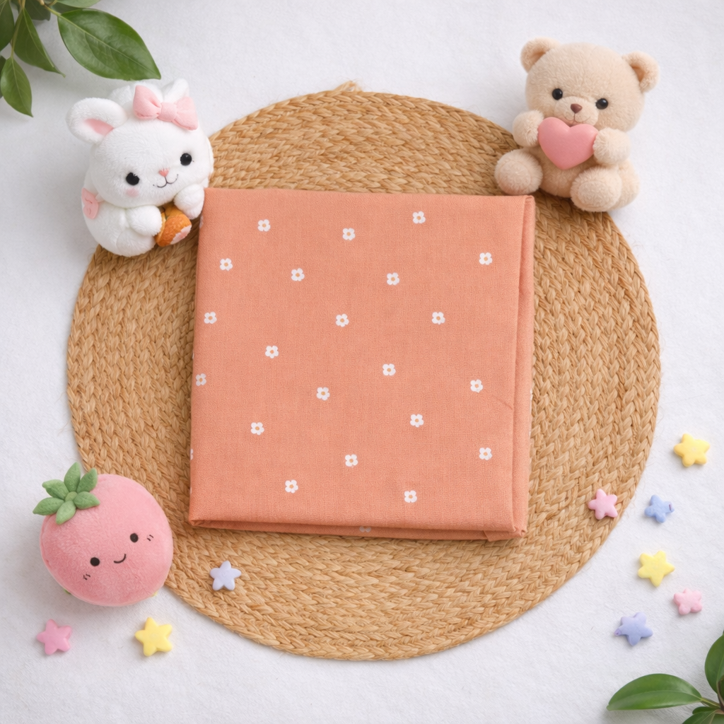 Organic Cotton Muslin Hooded Towel 75x75 cm