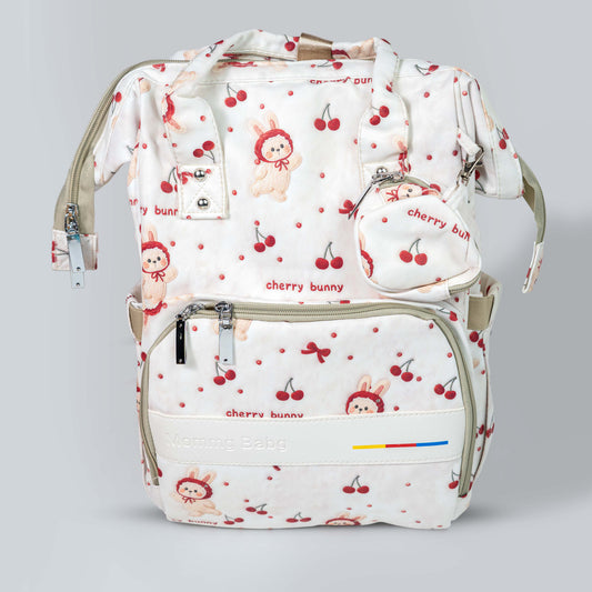 Printed Baby Diaper Bag – Multi-Compartment Mom & Baby Backpack