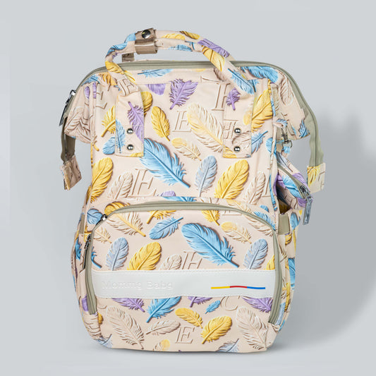 Printed Baby Diaper Bag – Multi-Compartment Mom & Baby Backpack