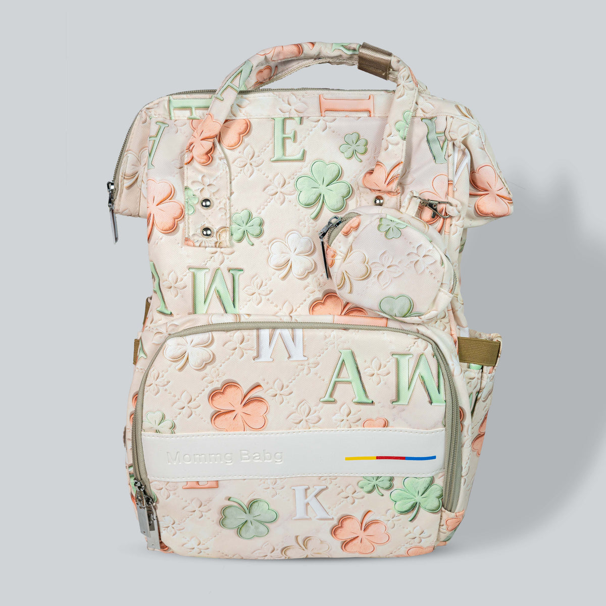 Printed Baby Diaper Bag – Multi-Compartment Mom & Baby Backpack