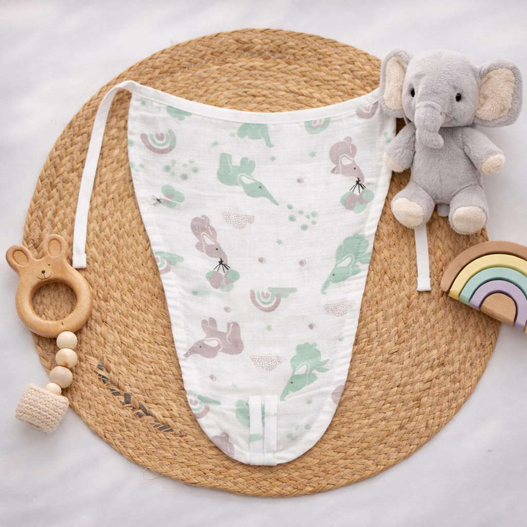 Organic Cotton Muslin Nappy (0-0 months) New Born