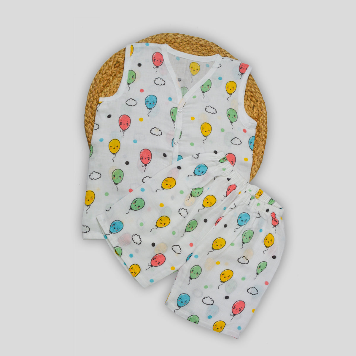 Balloon Muslin Co-Ord Set (18-24 months)