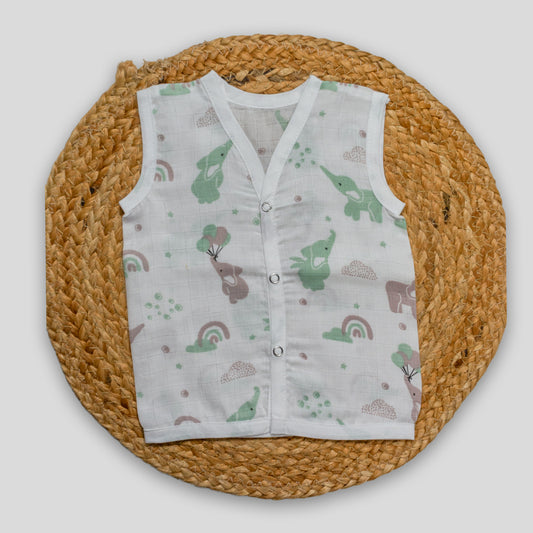 Organic Cotton Muslin Jabla (0-3 months)