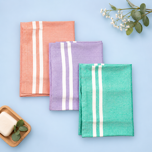 Bamboo Hand Towels Combo (Pack of 3)