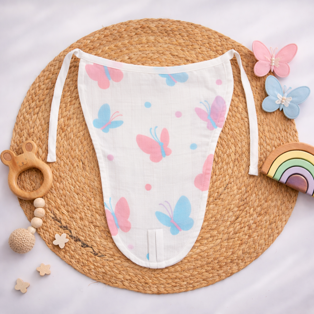 Organic Cotton Muslin Nappy (0-3 months)