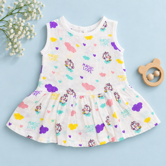 Cute Muslin Frock