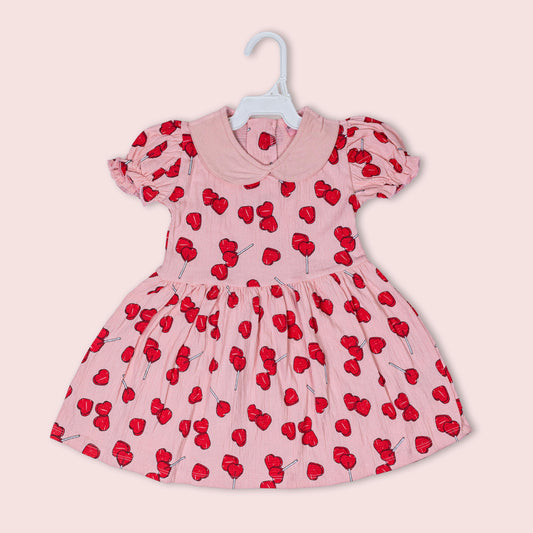 Cherry Bloom Printed Frock (2-3 years)