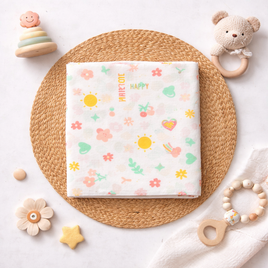 Organic Cotton muslin Swaddle 100x100cm