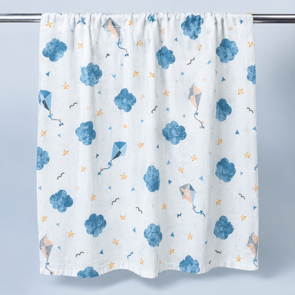 Cloud Kites Bamboo Muslin Bath Towel
