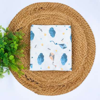 Cloud Kites Bamboo Muslin Bath Towel