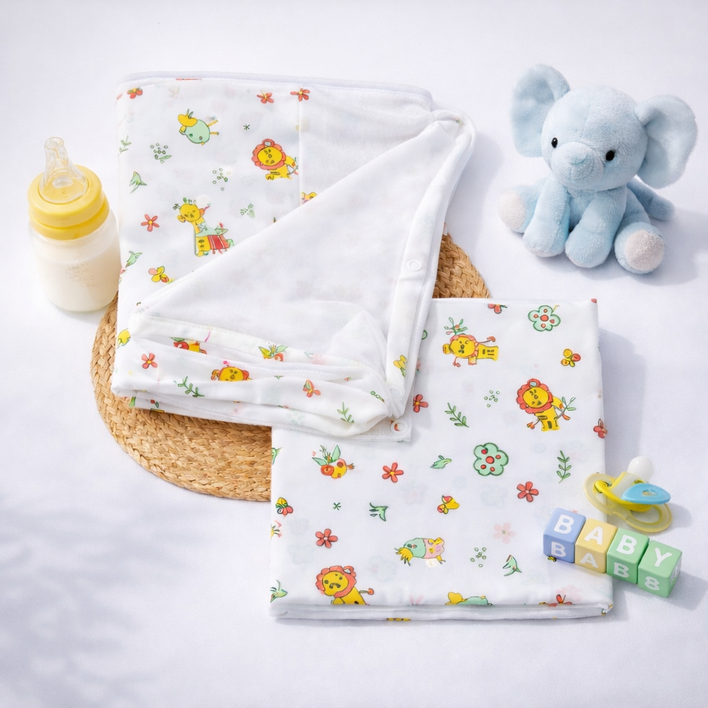 Organic Cotton Cradle(Thottil) cloth & Mosquito Net Set