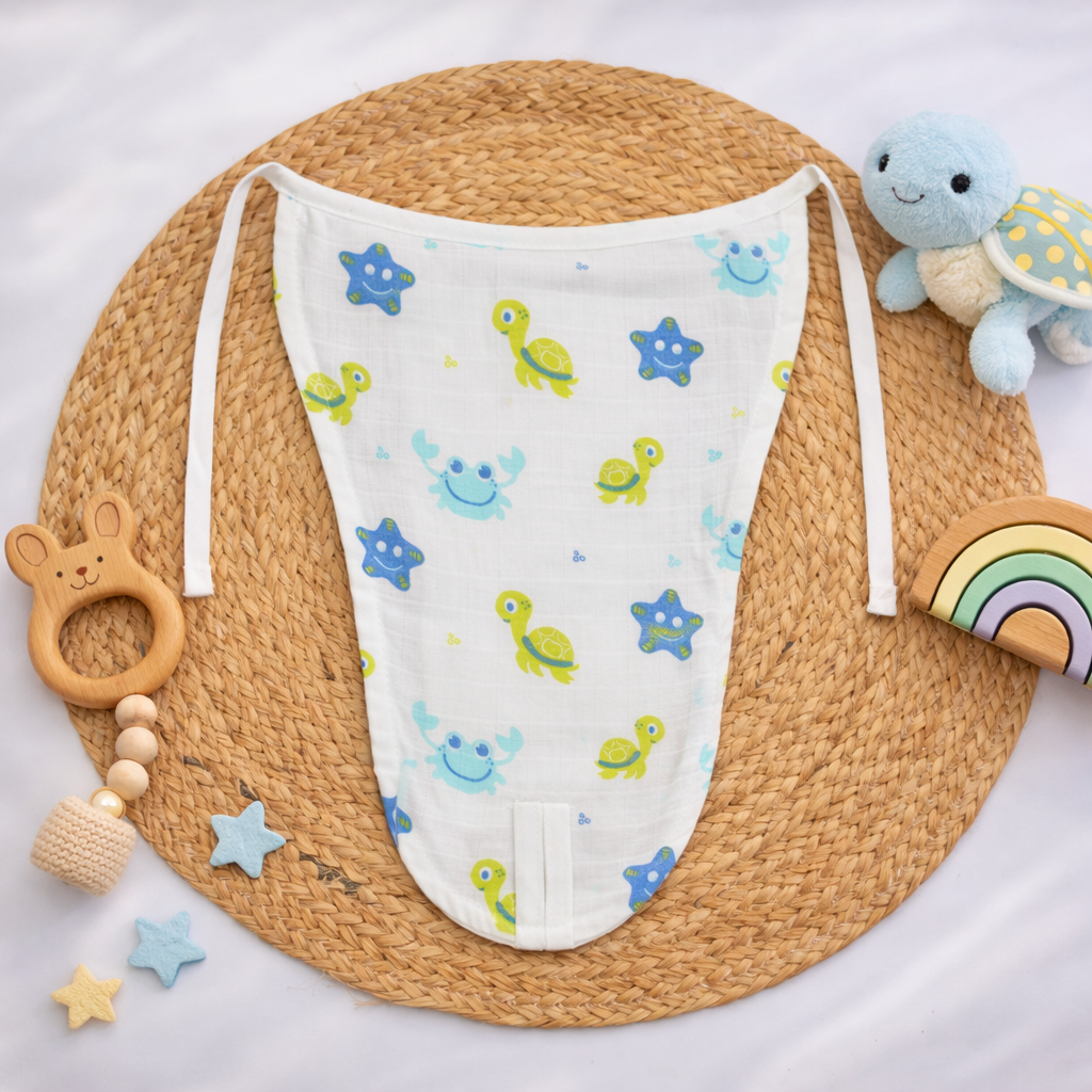 Organic Cotton Muslin Nappy (3-6 months)