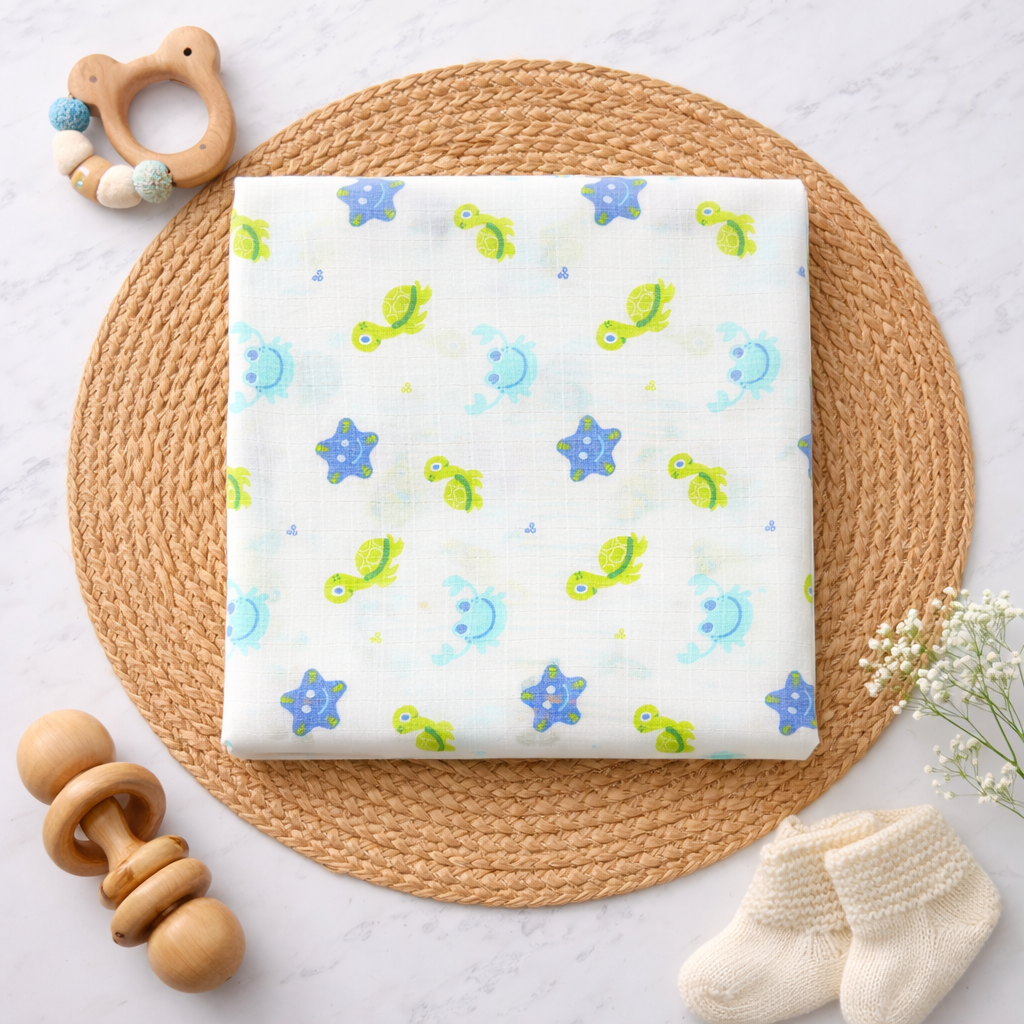Organic Cotton muslin Swaddle 100x100cm