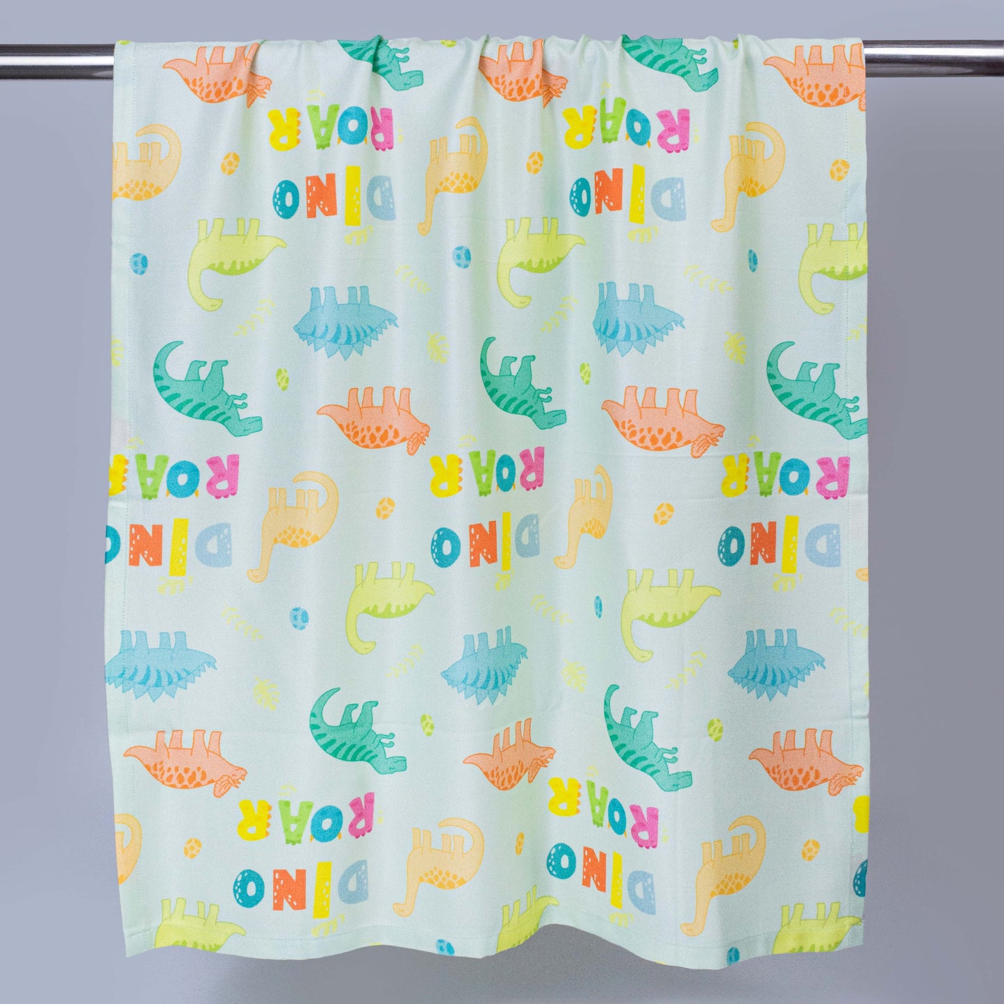Dino Roar Bamboo Bath Towel for Kids – Ultra Soft, 3X Absorbent, Antibacterial (60x120 cm)