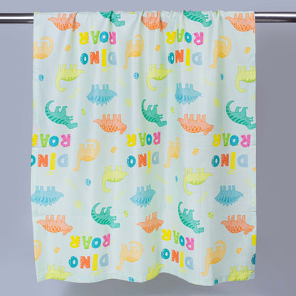 Dino Roar Bamboo Bath Towel for Kids – Ultra Soft, 3X Absorbent, Antibacterial (60x120 cm)