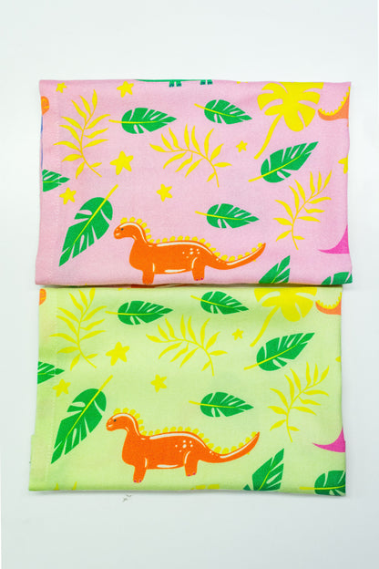 Dino Bamboo Hand Towels 2pc Pack