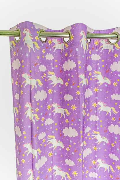 Unicorn Printed Curtains for kids & Babies Room