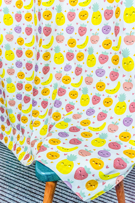 Little Fruit Friends Printed Curtains for kids & Babies Room