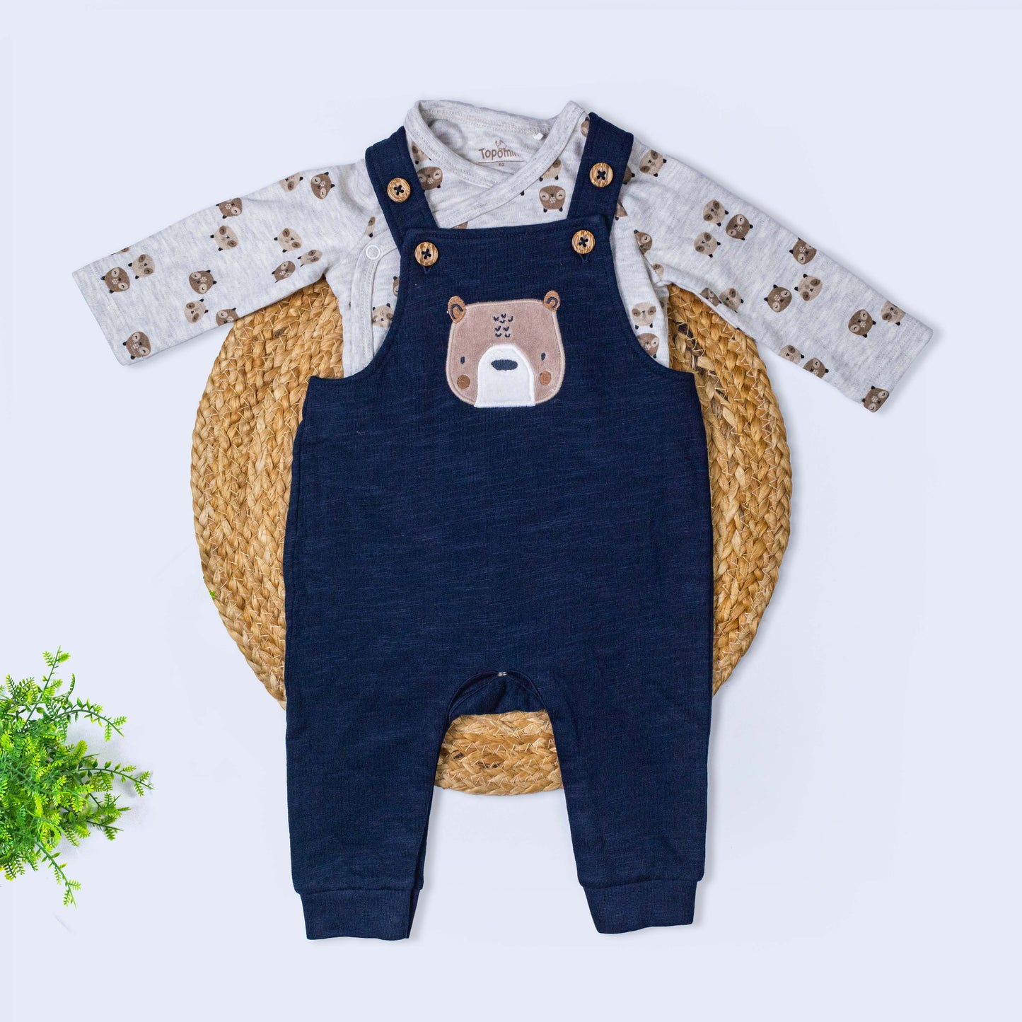 Dungree with T-shirt Set (3-6 months)
