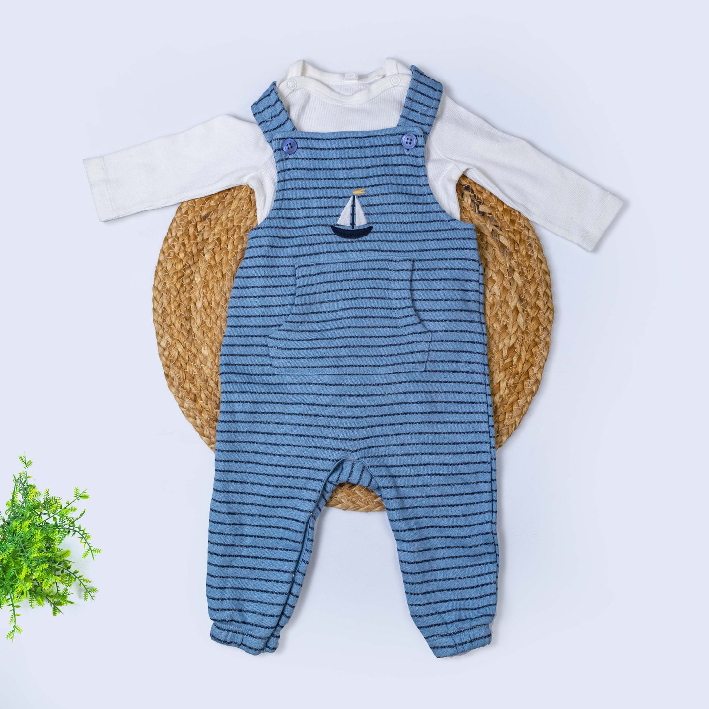 Dungree with T-shirt Set (3-6 months)