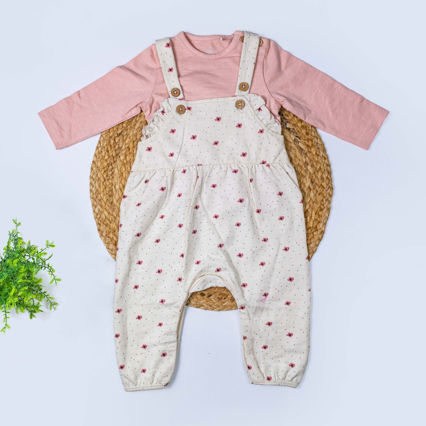 Dungree with T-shirt Set (3-6 months)