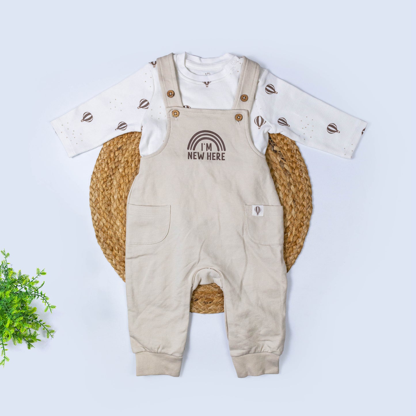 Dungree with T-shirt Set (3-6 months)