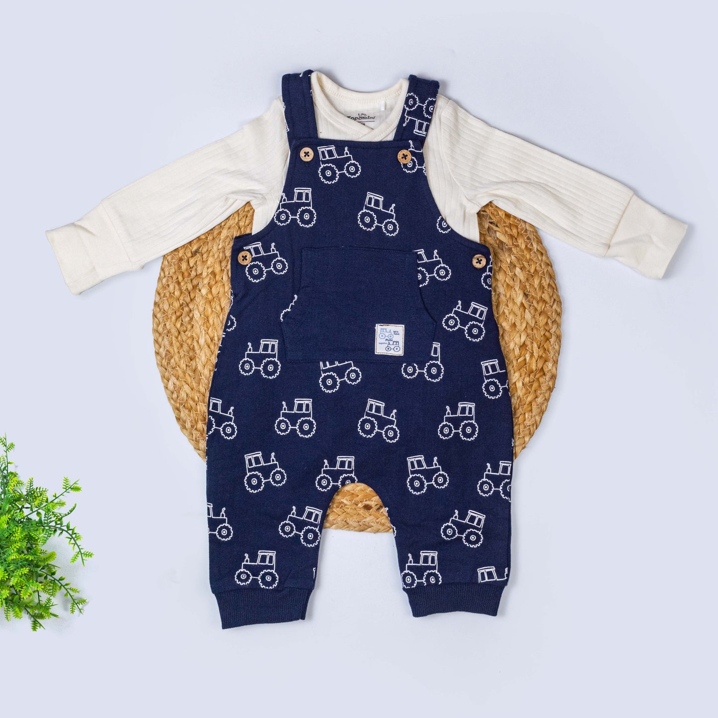 Dungree with T-shirt Set (6-9 months)