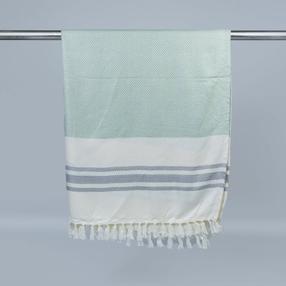 Peach Green Bamboo Bath Towel 75x150cm (Silky Soft)