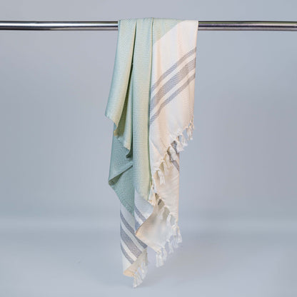 Peach Green Bamboo Bath Towel 75x150cm (Silky Soft)