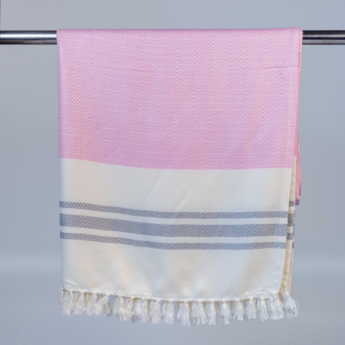 Pink Bamboo Bath Towel 75x150cm (Silky Soft)