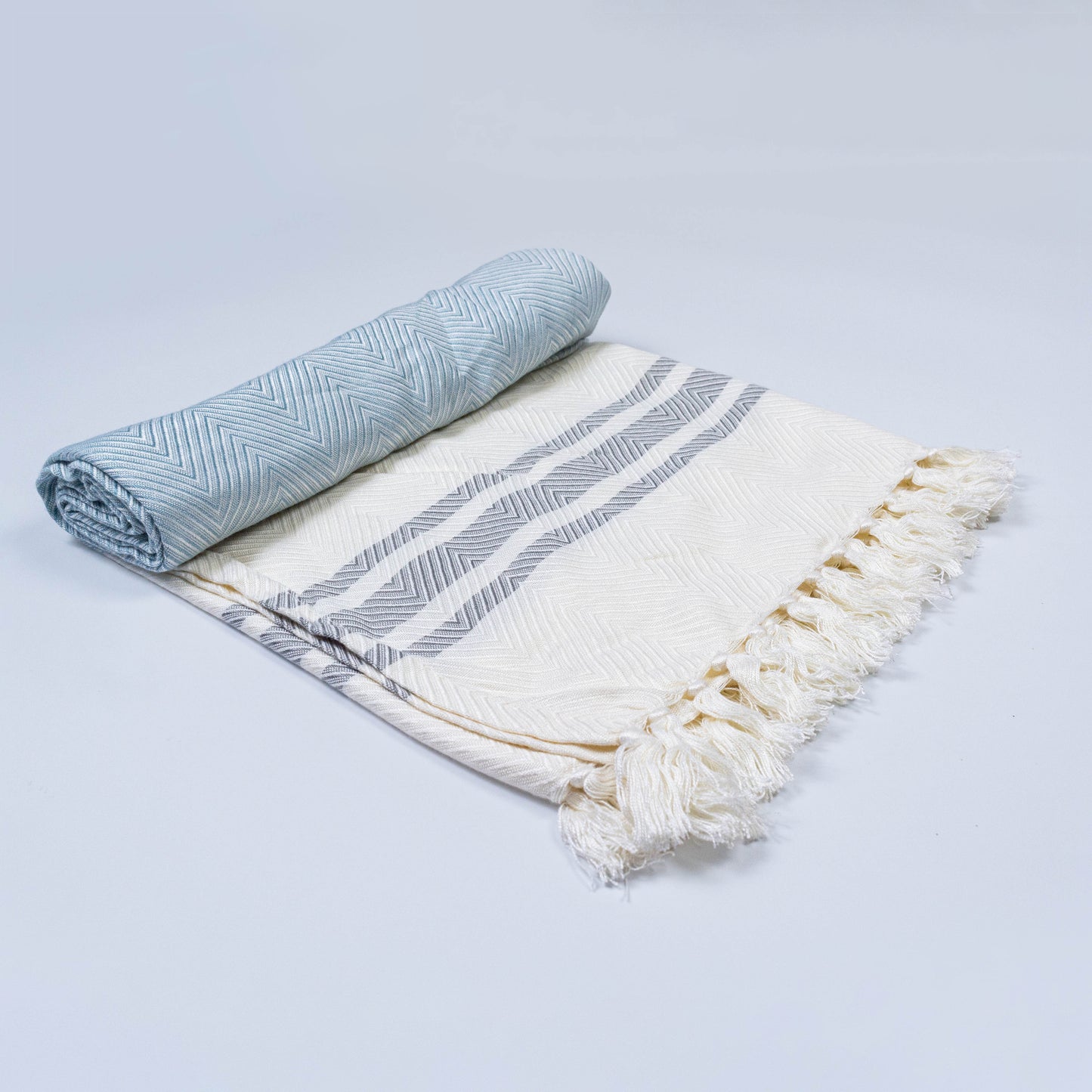 Sky Blue Bamboo Bath Towel 75x150cm (Silky Soft)