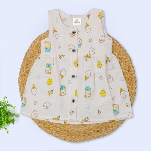 Muslin Sleeveless Frock (18-24 months)