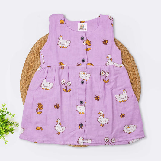 Muslin Sleeveless Frock (18-24 months)