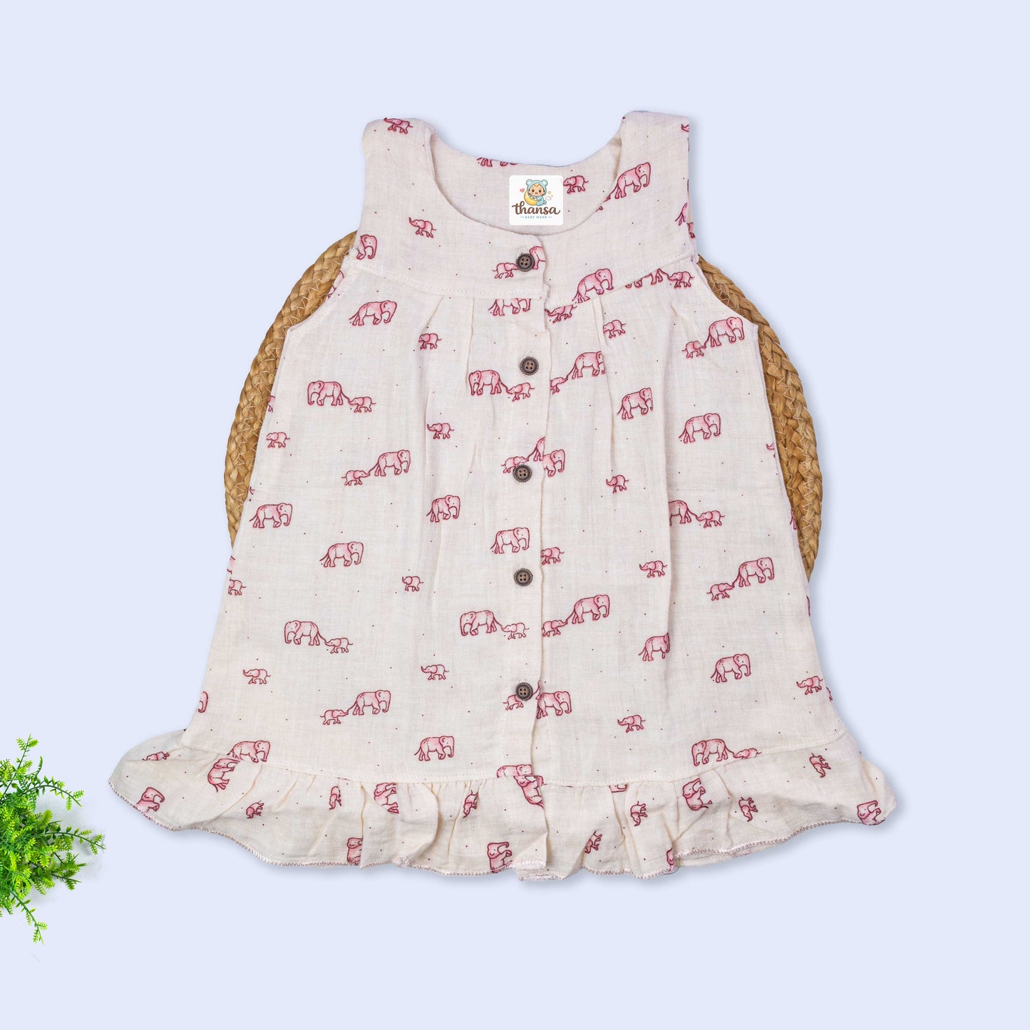 Muslin Sleeveless Frock (18-24 months)