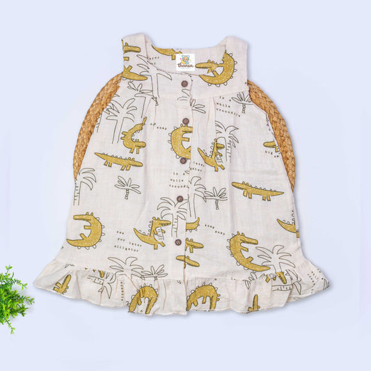 Muslin Sleeveless Frock (18-24 months)