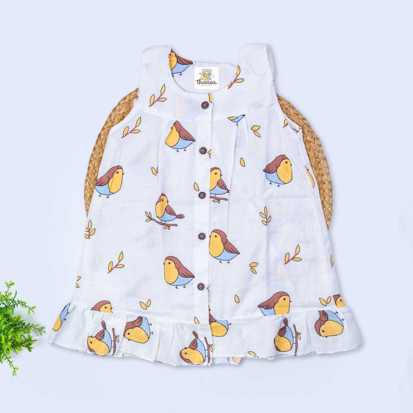 Muslin Sleeveless Frock (18-24 months)