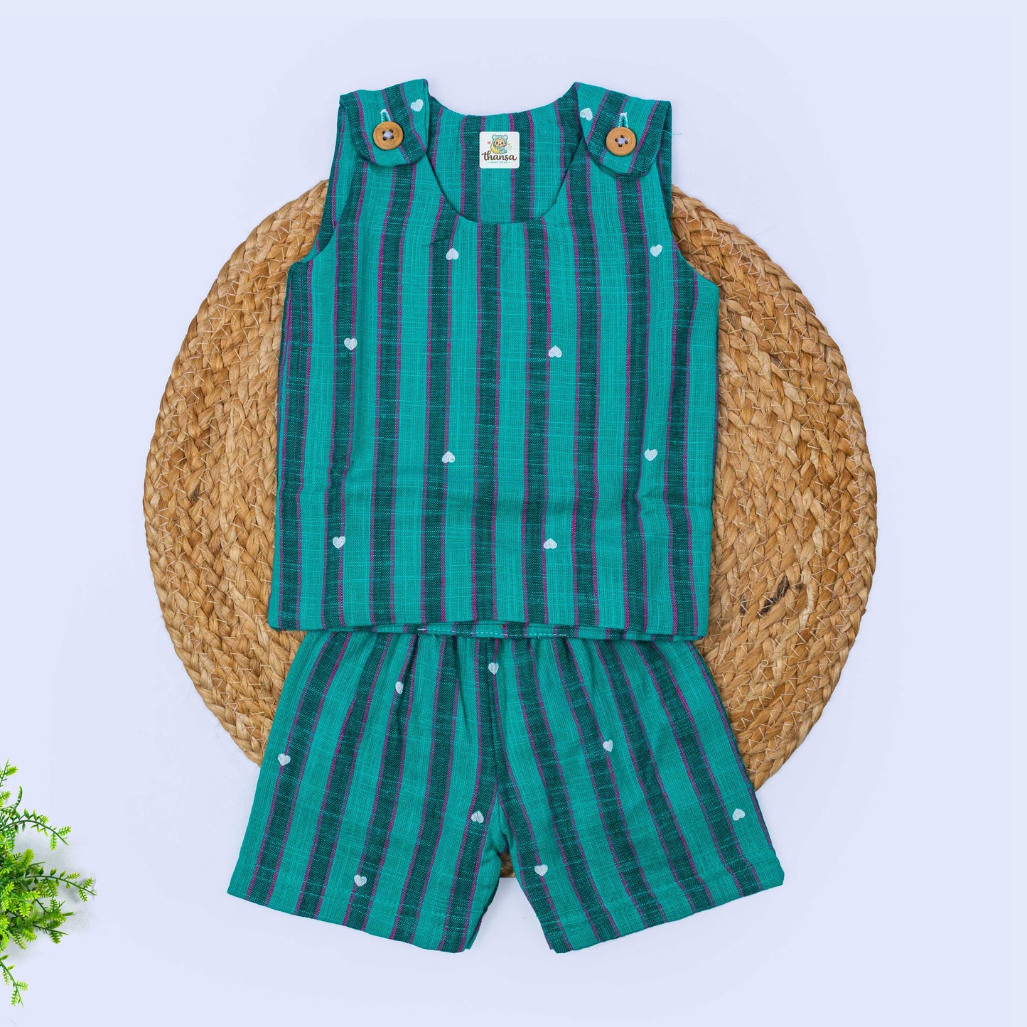 Muslin Co-Ord Set - Double Layer (0-3 months)