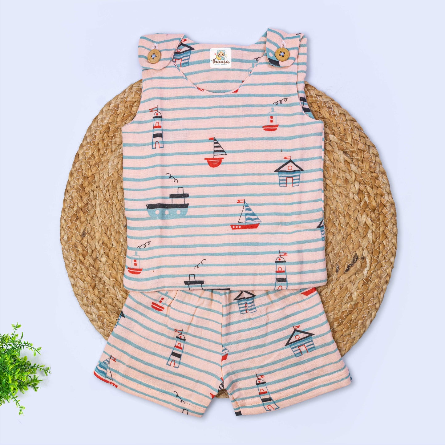 Muslin Co-Ord Set - Double Layer (6-9 months)