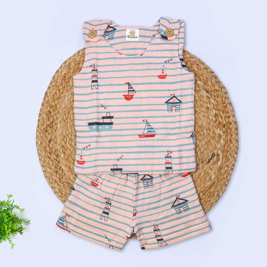 Muslin Co-Ord Set - Double Layer (3-6 months)